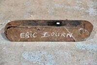 TANK: A veteran flat petrol tank, unknown maker, 66cm long, 13.5cm wide [Sydney] - 6