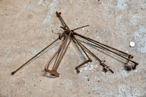 292 · TRIUMPH: Two early gear levers, miscellaneous 2-speed brake rods and mud guard stays [Sydney]