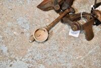 DOUGLAS: A group of miscellaneous parts, including brake mechanism, foot pedal, brake lever, oil drop feeder&nbsp;and headlight mount [Sydney] - 2
