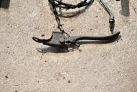 DOUGLAS: A group of miscellaneous parts, including brake mechanism, foot pedal, brake lever, oil drop feeder&nbsp;and headlight mount [Sydney] - 4