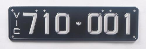 11 · Six-Digit Victorian Custom Numeric plates '710-001', sold with rights to display [Location: Cheltenham, VIC]
