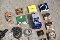 GASKETS: A box of miscellaneous gaskets and NOS bearings, appear to be unused [Sydney] - 8