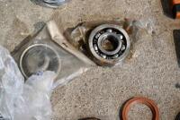 GASKETS: A box of miscellaneous gaskets and NOS bearings, appear to be unused [Sydney] - 9
