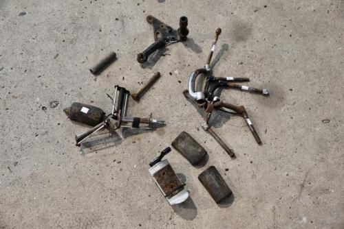 302 · NORTON: A collection of various foot peds and brackets, suitable for 1920s-1950s, believed Norton [Sydney]
