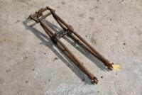 BSA:&nbsp;A BSA&nbsp;front fork blade, appears straight, complete with 1" top clamps, repair to rear of LHS tube [Sydney]
