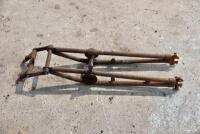 BSA:&nbsp;A BSA&nbsp;front fork blade, appears straight, complete with 1" top clamps, repair to rear of LHS tube [Sydney] - 2