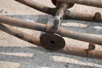 BSA:&nbsp;A BSA&nbsp;front fork blade, appears straight, complete with 1" top clamps, repair to rear of LHS tube [Sydney] - 4