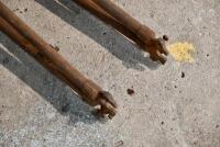 BSA:&nbsp;A BSA&nbsp;front fork blade, appears straight, complete with 1" top clamps, repair to rear of LHS tube [Sydney] - 7