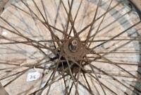 Douglas: A pair of 22", 40 spoke Douglas front and rear wheels with axle bearings, believed to be circa 1920s [Sydney] - 3