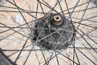 WHEELS: Two circa 1950s 20" front and rear wheels [Sydney] - 3