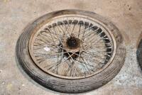 WHEELS: Two circa 1950s 20" front and rear wheels [Sydney] - 7
