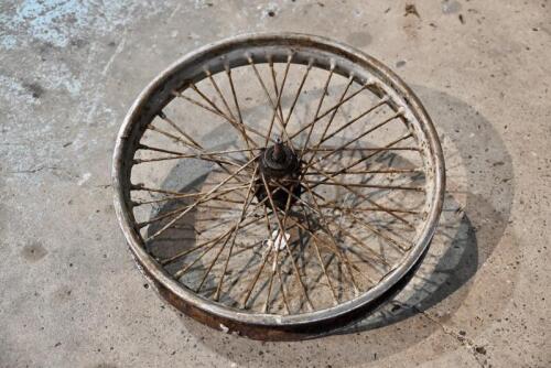 331 · DOUGLAS: Douglas rear wheel, 19 inch rim, 40 spoke, spins freely, wider hub (8 inch) [Sydney]