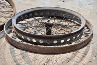 Douglas: A pair of 22", 40 spoke Douglas front and rear wheels with axle bearings, believed to be circa 1920s [Sydney] - 3
