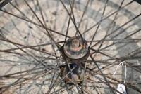 Douglas: A pair of 22", 40 spoke Douglas front and rear wheels with axle bearings, believed to be circa 1920s [Sydney] - 5