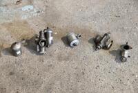 AMAL:&nbsp; Three remote needle&nbsp;racing Amal carburettors, incomplete [Sydney]