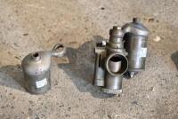 AMAL:&nbsp; Three remote needle&nbsp;racing Amal carburettors, incomplete [Sydney] - 2