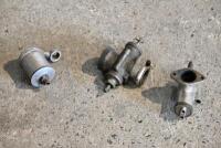 AMAL:&nbsp; Three remote needle&nbsp;racing Amal carburettors, incomplete [Sydney] - 4
