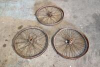 DOUGLAS: A quantity of three 22"&nbsp;wheels, believed to be from a Douglas TS, no bearings [Sydney]