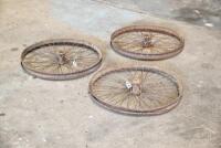 DOUGLAS: A quantity of three 22"&nbsp;wheels, believed to be from a Douglas TS, no bearings [Sydney] - 2