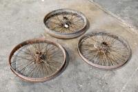 DOUGLAS: A quantity of three rear&nbsp;wheels, believed to be from a Douglas TS or CW [Sydney]