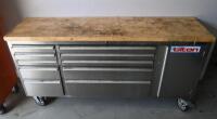 TOOL CHEST: A Calibre branded 16-drawer tool chest, plus mobile work bench [Location: Mount Waverley] - 12