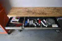 TOOL CHEST: A Calibre branded 16-drawer tool chest, plus mobile work bench [Location: Mount Waverley] - 13