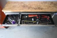 TOOL CHEST: A Calibre branded 16-drawer tool chest, plus mobile work bench [Location: Mount Waverley] - 14