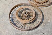 DOUGLAS: Two Douglas rear wheels complete with belt pulley, one&nbsp;rim badly rusted [Sydney] - 5