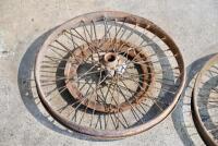 DOUGLAS: Two Douglas rear wheels complete with belt pulley, one&nbsp;rim badly rusted [Sydney] - 7