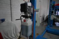 HOIST: A four post 240v hydraulic&nbsp;vehicle hoist 3600kg load capacity, complete with approach ramps and moving dollies. [Location: Mount Waverley] - 5