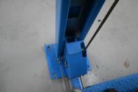 HOIST: A four post 240v hydraulic&nbsp;vehicle hoist 3600kg load capacity, complete with approach ramps and moving dollies. [Location: Mount Waverley] - 3
