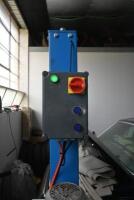 HOIST: A four post 240v hydraulic&nbsp;vehicle hoist 3600kg load capacity, complete with approach ramps and moving dollies. [Location: Mount Waverley] - 5