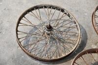 DOUGLAS: Three 20", 40 spoke wheels with bearings, believed&nbsp;to be from a Model EW [Sydney] - 2