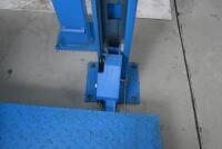 HOIST: A four post 240v hydraulic&nbsp;vehicle hoist 3600kg load capacity, complete with approach ramps and moving dollies. [Location: Mount Waverley] - 2