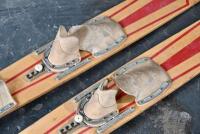 WATER SKIS: Pair of circa 1950s Fred Williams 'Double Singles' timber water skis [Sydney] - 3