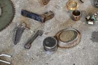 A group of various motorcycle parts, circa 1950s, unknown makes and models [Sydney] - 2