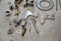 A group of various motorcycle parts, circa 1950s, unknown makes and models [Sydney] - 3