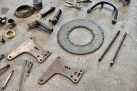 A group of various motorcycle parts, circa 1950s, unknown makes and models [Sydney] - 5