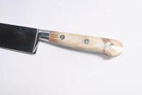 OFFICINE GULLO: A set of six Officine Gullo cooking/chefs knives within a leather roll - 2