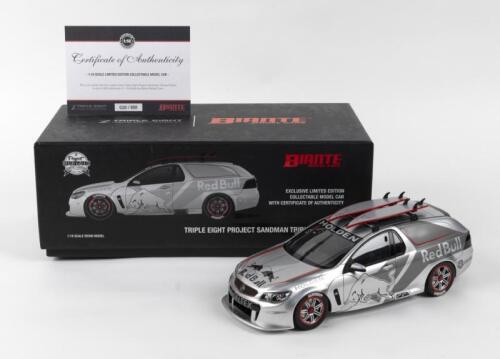 HOLDEN: 1:18 scale resin Biante Triple Eight Project Silver Sandman Tribute Edition Panel Van No 20 of 820, Certificate of Authenticity, boxed,