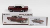 HOLDEN: 1:18 scale Classic Carlectables Winton Red Holden EH Special Sedan, No 643 of 1450, Certificate of Authenticity, boxed.