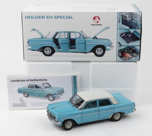 HOLDEN: 1:18 scale Classic Carlectables Tartan Turquoise Holden EH Special Sedan, No 1983 of 2750, Certificate of Authenticity, boxed.