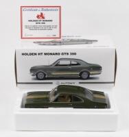 HOLDEN: 1:18 scale AUTOart Verdoro Green Holden HT Monaro GTS 350 Coupe, No 670 of 850, Certificate of Authenticity, boxed,