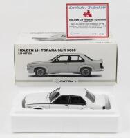 HOLDEN: 1:18 scale AUTOart Glacier White Holden LH Torana S/LR 5000 L34 Option Sedan, No 528 of 1260, Certificate of Authenticity, boxed.