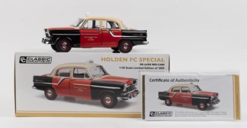 HOLDEN: 1:18 scale Classic Carlectables Holden FC Special De-luxe Red Cab, No 665 of 1000, Certificate of Authenticity, boxed.
