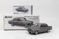 HOLDEN: 1:18 scale Classic Carlectables Ascot Grey Holden FE Special Sedan, No 237 of 750, Certificate of Authenticity, boxed.