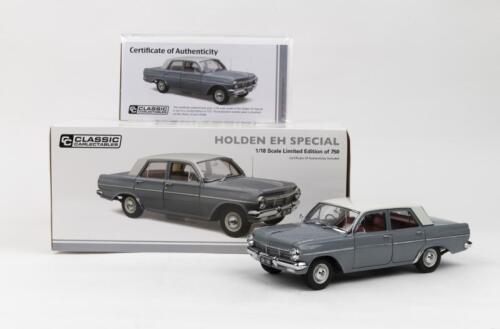 HOLDEN: 1:18 scale Classic Carlectables Gundagai Grey Holden EH Special Sedan, No 96 of 750, Certificate of Authenticity, boxed.