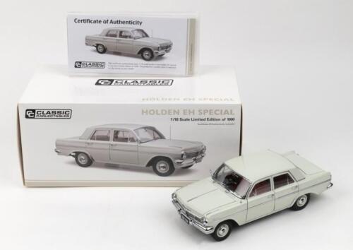 50 · HOLDEN: 1:18 scale Classic Carlectables Fowlers Ivory Holden EH Special Sedan, No 772 of 1000, Certificate of Authenticity, boxed.