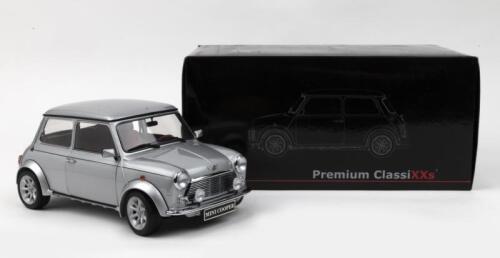 MINI: 1:12 scale Premium ClassiXXs Silver Mini Cooper Limited Edition, 1 of 500 pieces, boxed.