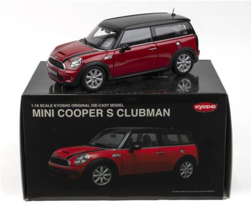 MINI: 1:18 scale Kyosho Red Mini Cooper S Clubman R55, boxed.